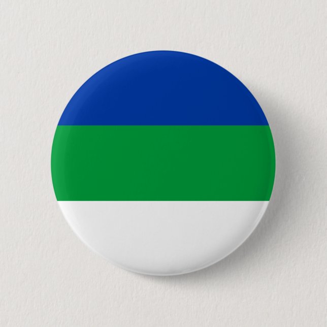 Komi Republic Flag Button (Front)
