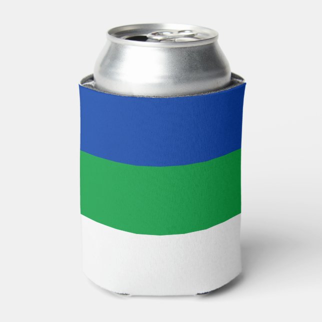 Komi Republic Flag Can Cooler (Can Front)