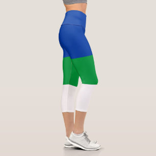 Komi Republic Flag Capri Leggings