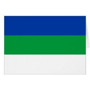 Komi Republic Flag Cards