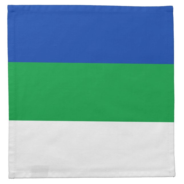 Komi Republic Flag Cloth Napkin (Front)