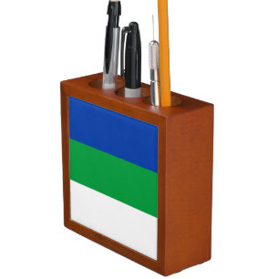 Komi Republic Flag Desk Organizer