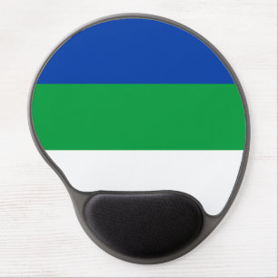 Komi Republic Flag Gel Mouse Pad