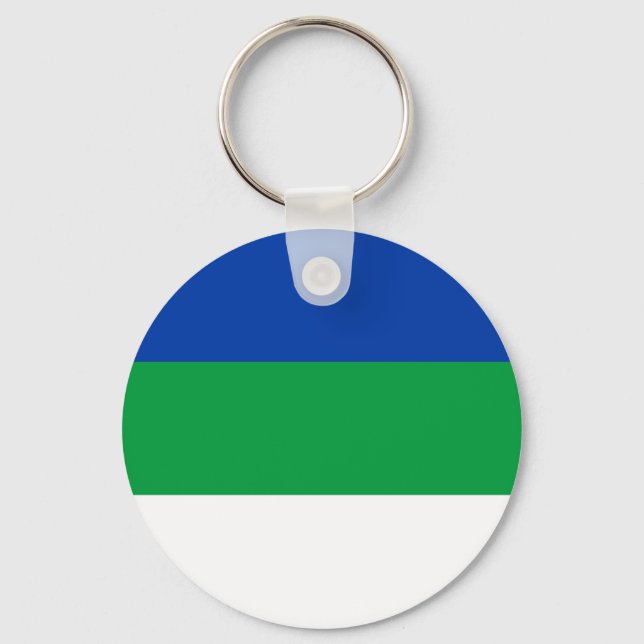 Komi Republic Flag Keychain (Front)