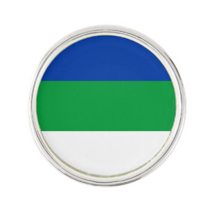 Komi Republic Flag Lapel Pin