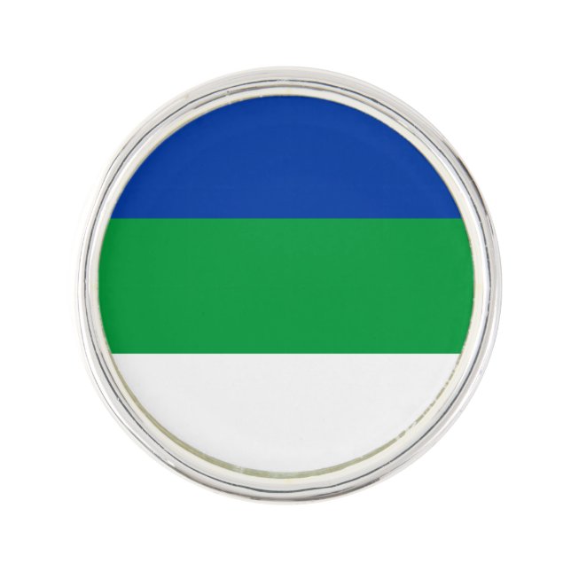 Komi Republic Flag Lapel Pin (Front)