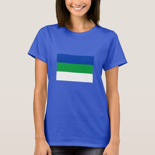 Komi Republic Flag T-Shirt (Front)