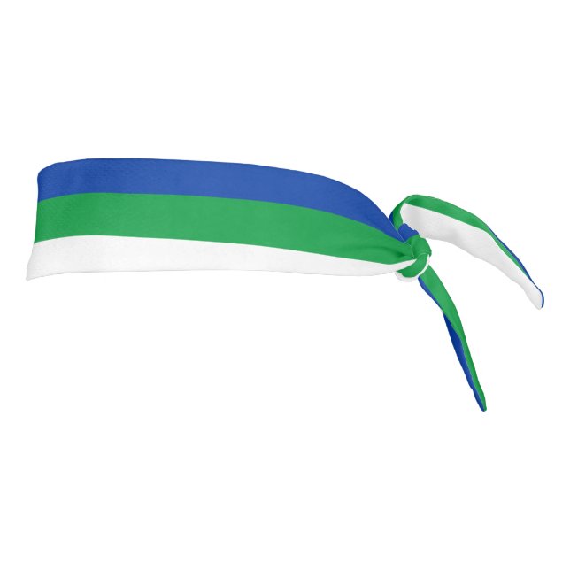 Komi Republic Flag Tie Headband (Rotate 90)
