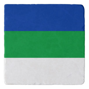 Komi Republic Flag Trivet