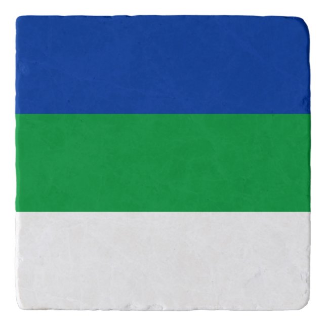 Komi Republic Flag Trivet (Front)