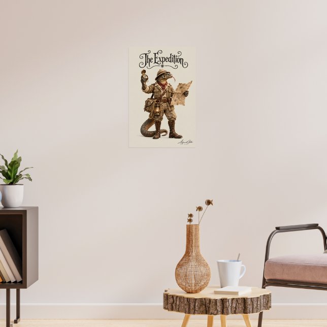 Komodo Dragon Explorer Poster (Living Room 3)