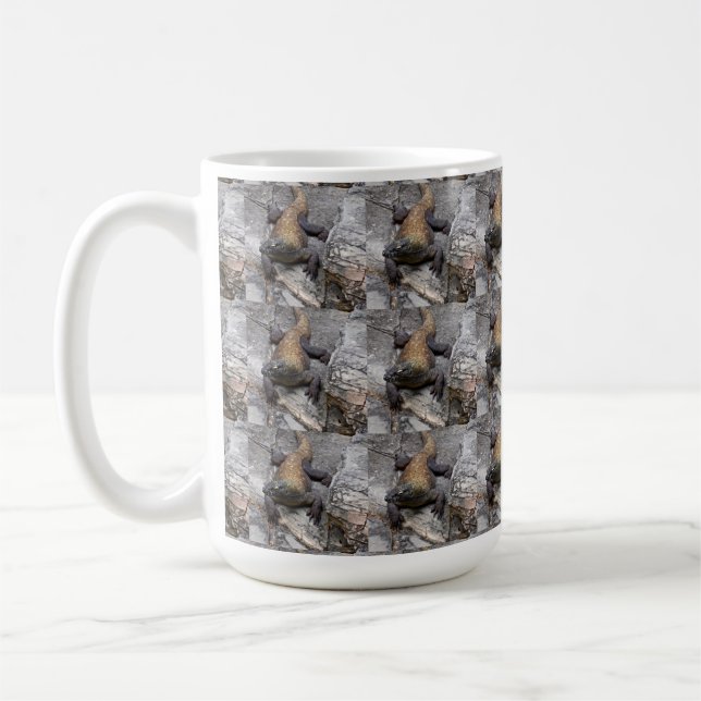 Komodo Dragon Full-Wrap Pattern Coffee Mug (Left)