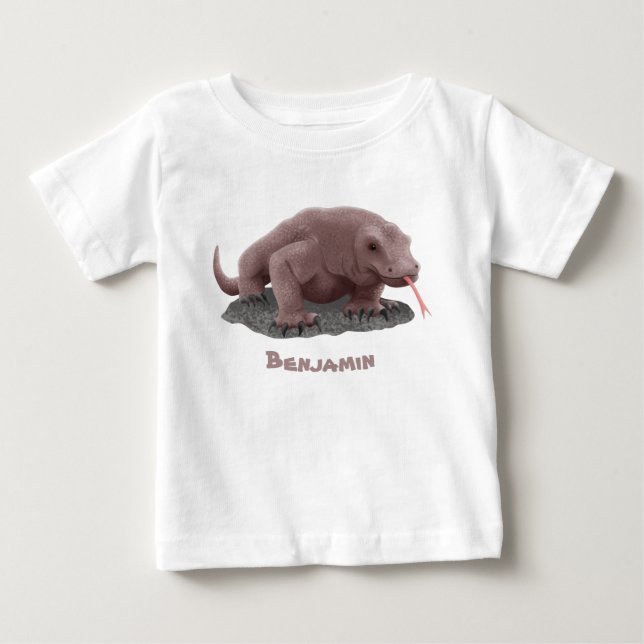 Komodo dragon illustration baby T-Shirt (Front)