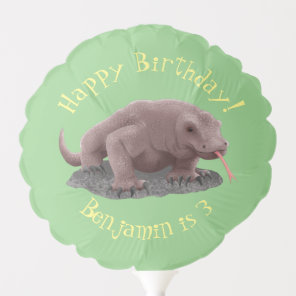 Komodo dragon illustration balloon