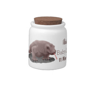 Komodo dragon illustration candy jar