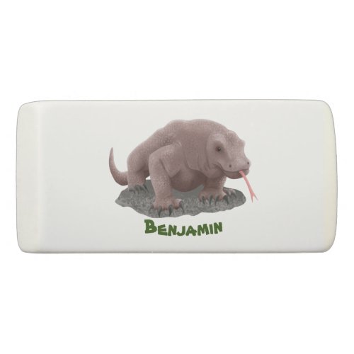 Komodo dragon illustration eraser