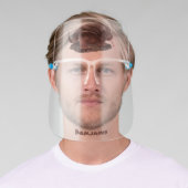 Komodo dragon illustration face shield (Insitu)