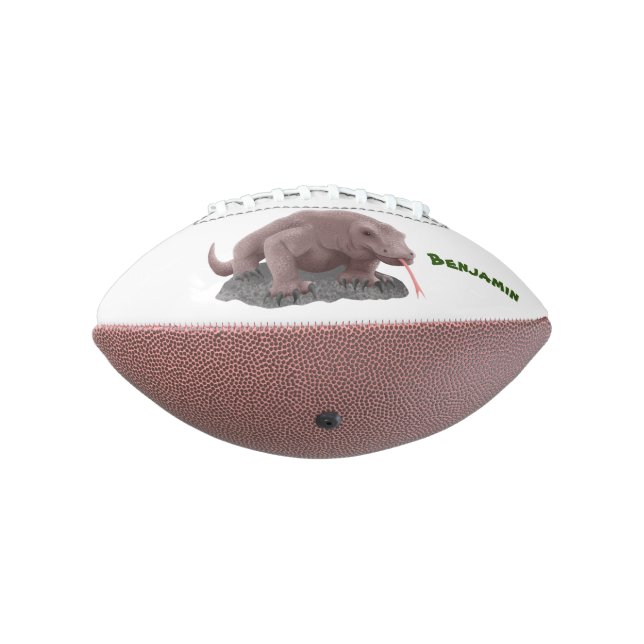 Komodo dragon illustration football (Rotated 270)
