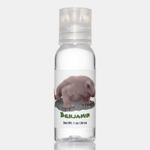 Komodo dragon illustration hand sanitizer