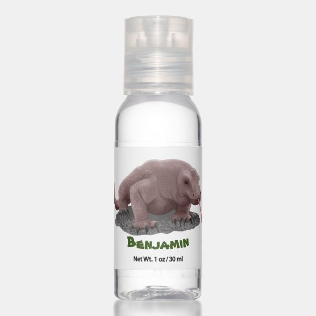 Komodo dragon illustration hand sanitizer (Front)