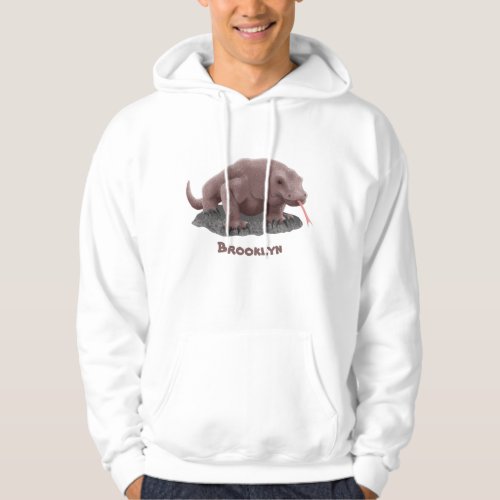 Komodo dragon illustration hoodie