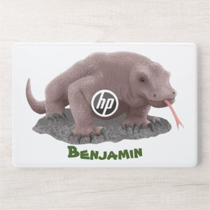 Komodo dragon illustration HP laptop skin