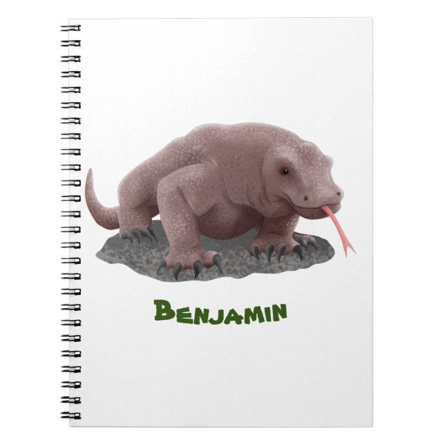 Komodo dragon illustration notebook (Front)