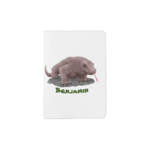 Komodo dragon illustration passport holder