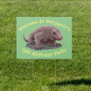 Komodo dragon illustration sign