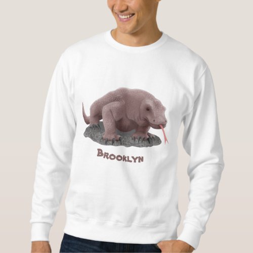 Komodo dragon illustration sweatshirt