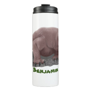 Komodo dragon illustration thermal tumbler