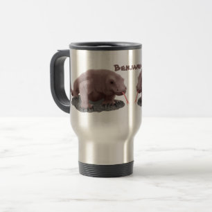 Komodo dragon illustration travel mug