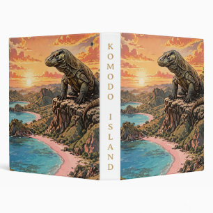 Komodo Dragon King of the Island 3 Ring Binder