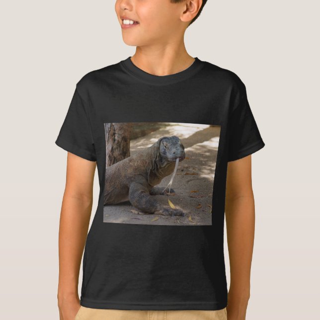 Komodo Dragon Licking T-Shirt (Front)