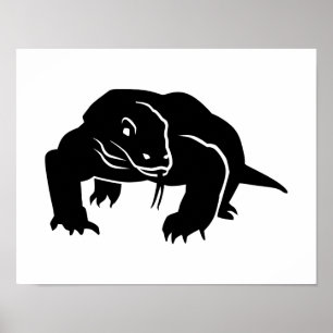 Komodo dragon poster