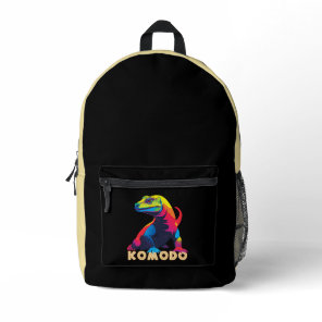 Komodo Dragon Printed Backpack