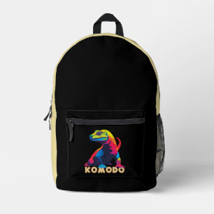Komodo Dragon Printed Backpack