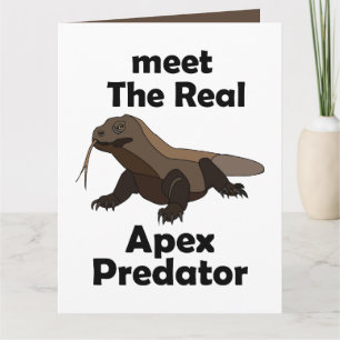 Komodo Dragon Real Apex Predator Birthday Card