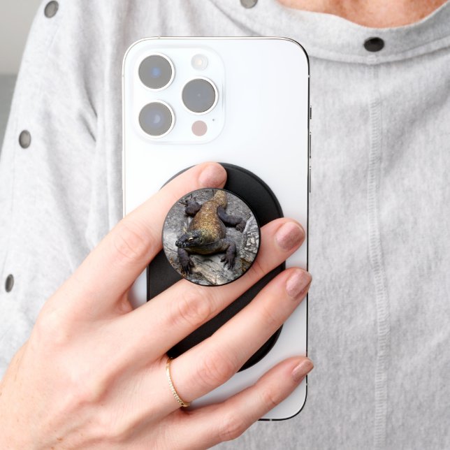 Komodo Dragon Rocky Perch  PopSocket (Hand)