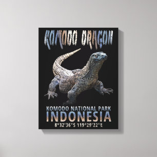 Komodo Dragon - The World's Largest Lizard. Canvas Print