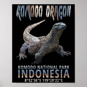 Komodo Dragon - The World's Largest Lizard. Poster