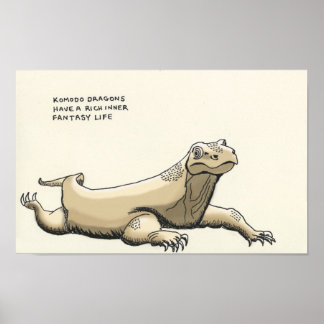 komodo dragon trivia poster