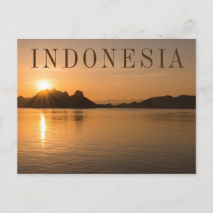 Komodo Island At Sunset Postcard