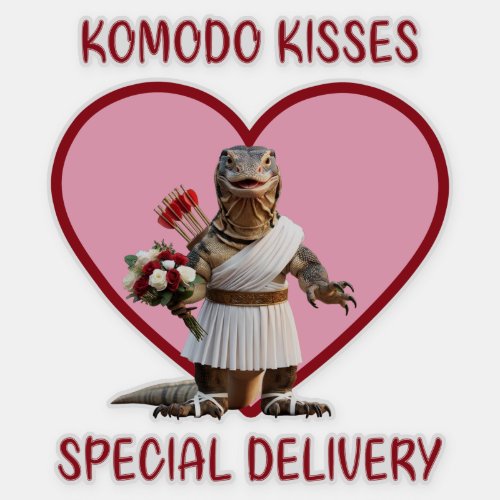KOMODO KISSES SPECIAL DELIVERY VALENTINE STICKER 
