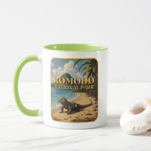 Komodo National Park Indonesia Mug (With Donut)