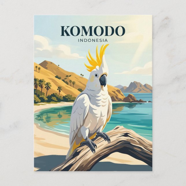 Komodo National Park Indonesia Postcard (Front)
