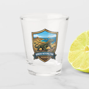 Komodo National Park Indonesia Shot Glass