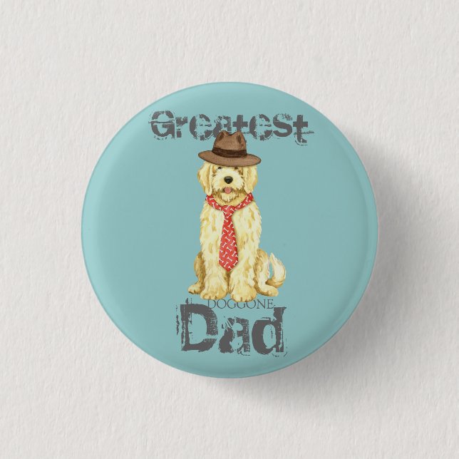 Komondor Dad Button (Front)