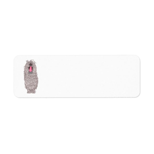 KOMONDOR DOG LABEL (Front)