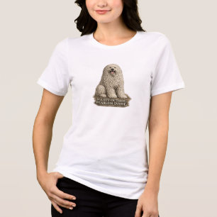Komondor – Fluffy Outside Fearless Inside Tri-Blend Shirt